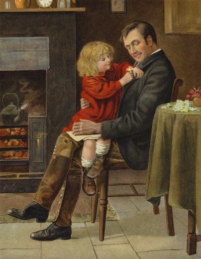 A filha do guarda-caça (cromolitografia) de English School