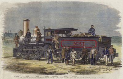 A locomotiva George Stephenson construída em Hamilton de English School