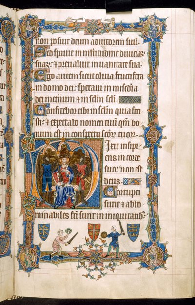 O Saltério de Gorleston, Add MS 49622 f.69r de English School