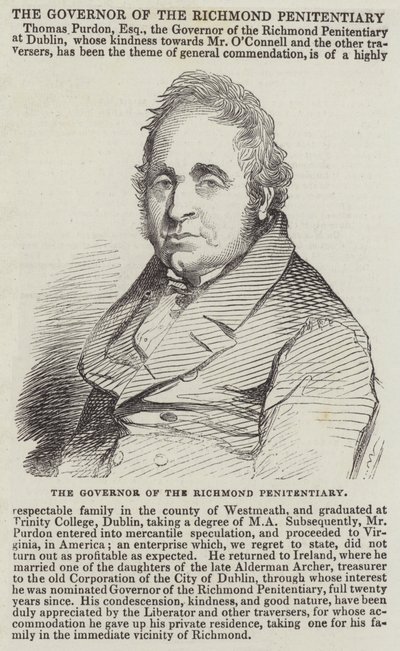 O Governador da Penitenciária de Richmond (gravura) de English School