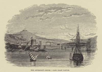 A Casa do Governador, Castelo de Cape Coast (gravura) de English School