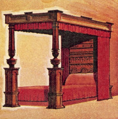 A grande cama de mercadorias de English School