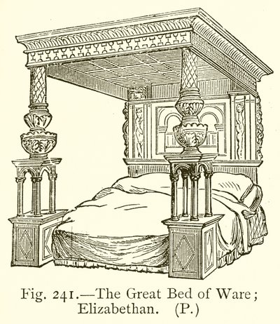 A Grande Cama de Ware; Elisabetano de English School