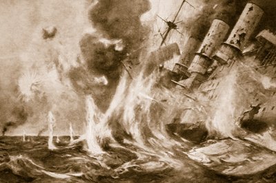 A grande vitória britânica das Falklands: o almirante alemão desce com seu carro-chefe, 1914-19 de English School