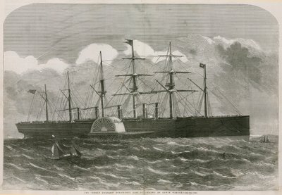 O navio a vapor Great Eastern de English School
