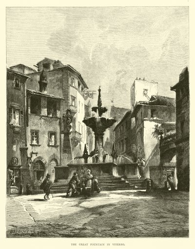 A grande fonte em Viterbo de English School
