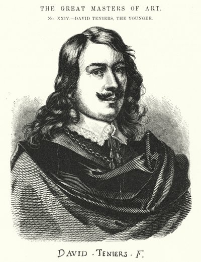 Os Grandes Mestres da Arte, David Teniers, O Jovem (gravura) de English School