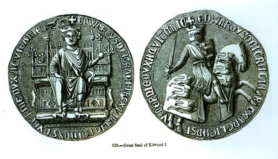 O Grande Selo de Eduardo I (1239-1307) de English School