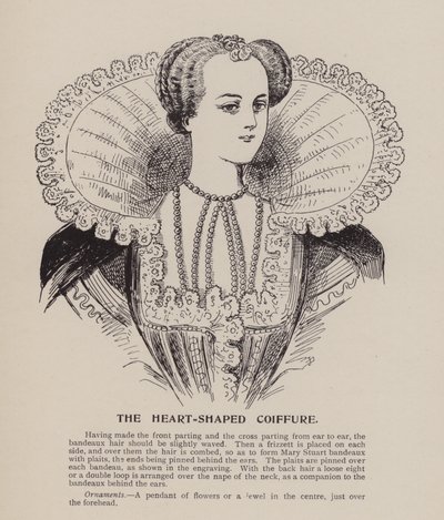 O penteado em forma de coração (gravura) de English School