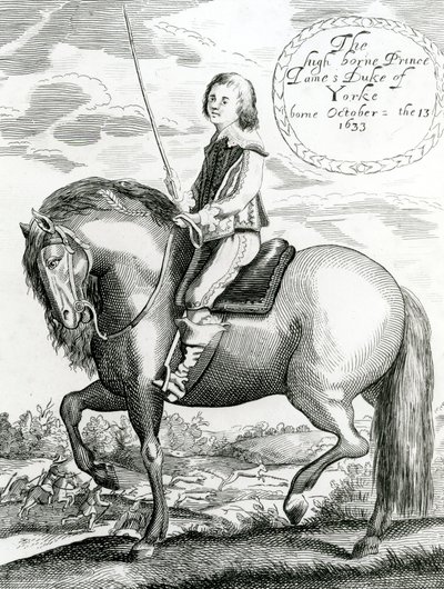 Príncipe James Duque de Yorke, 1640-50 de English School