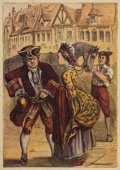 A História de John Gilpin (gravura colorida) de English School