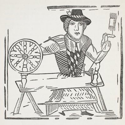 A história do mendigo cego de Bednal Green, ilustração dos Chap-livros do século XVIII por John Ashton, bar. 1882 de English School