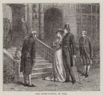 A Home-Coming, em 1793 (gravura) de English School