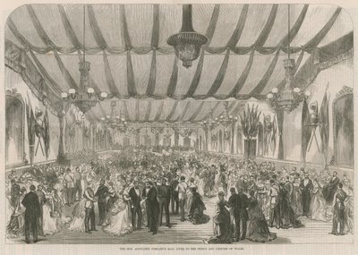 O Honorável Artilheiro Companys Ball dado ao Príncipe e Princesa de Gales de English School