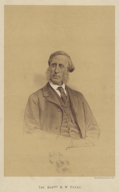 O ilustre H. W. Petre (litografia) de English School
