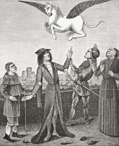 O cavalo Pegasus, 1878 de English School