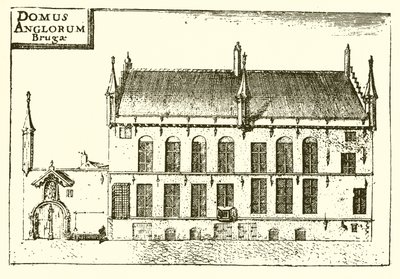 A casa em Bruges ocupada por Caxton de English School