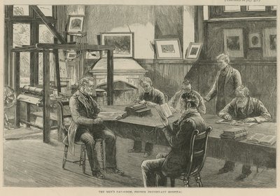 Os huguenotes na Inglaterra: o quarto do dia dos homens, o hospital protestante francês de English School