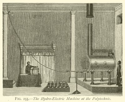 A Máquina Hidroeléctrica na Politécnica (gravura) de English School