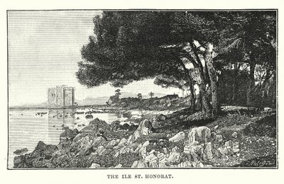 A Ilha de São Honorato (gravura) de English School