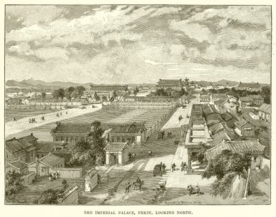 O Palácio Imperial, Pekin, olhando para o norte de English School