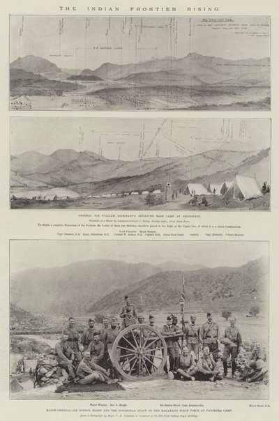 A Ascensão da Fronteira Indiana (litho) de English School