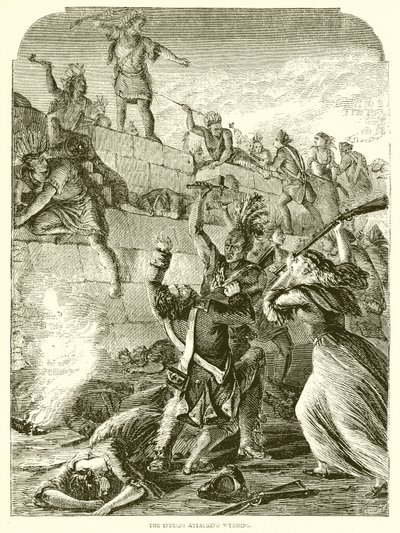 Os índios atacando Wyoming de English School
