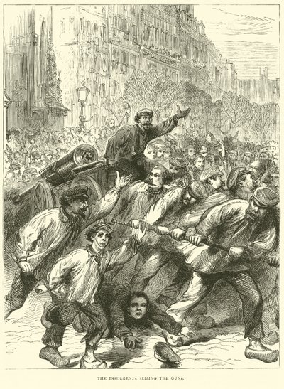 Os insurgentes apreendendo as armas, março de 1871 de English School
