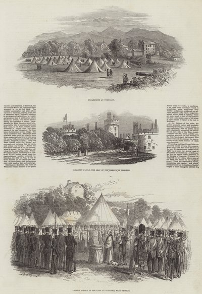 A Insurreição na Irlanda (gravura) de English School