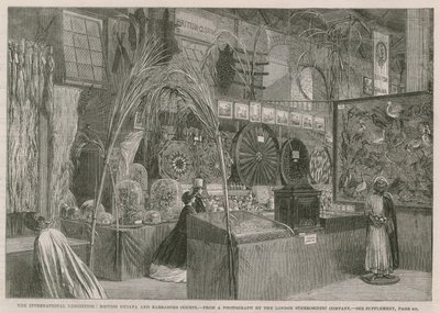 A exposição internacional; Tribunais da Guiana Britânica e Barbados de English School