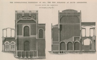 A Exposição Internacional de 1871: Os Novos Edifícios em South Kensington de English School