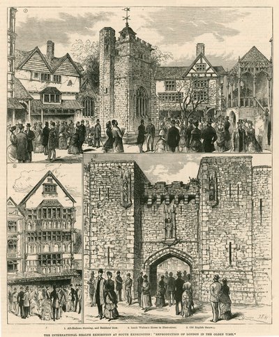A Exposição Internacional de Saúde em South Kensington: Reprodução de Londres no Velho Tempo de English School