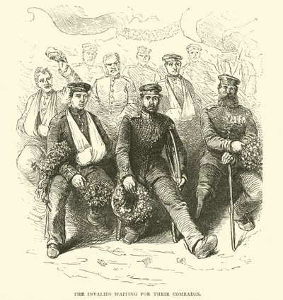 Os Inválidos esperando por seus camaradas, 1871-2 de English School