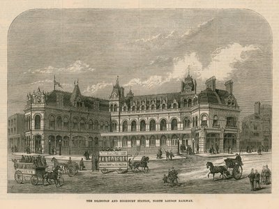 Estação de Islington e Highbury, North London Railway de English School