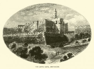 O Portão de Jaffa, em Jerusalém de English School