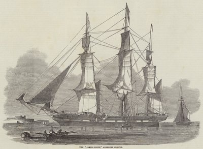 O "James Booth," Aberdeen Clipper (gravura) de English School
