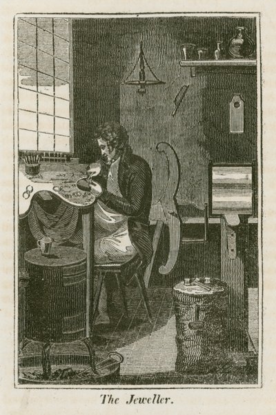 O Joalheiro (gravura) de English School
