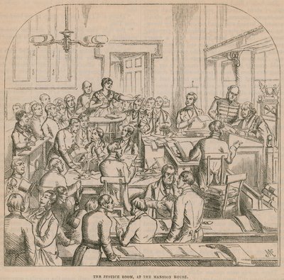 A Sala da Justiça na Mansion House de English School