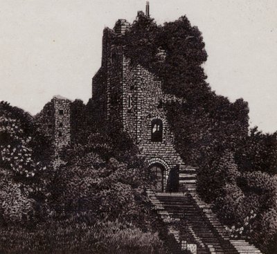 A Fortaleza, Castelo de Cardiff (litho) de English School