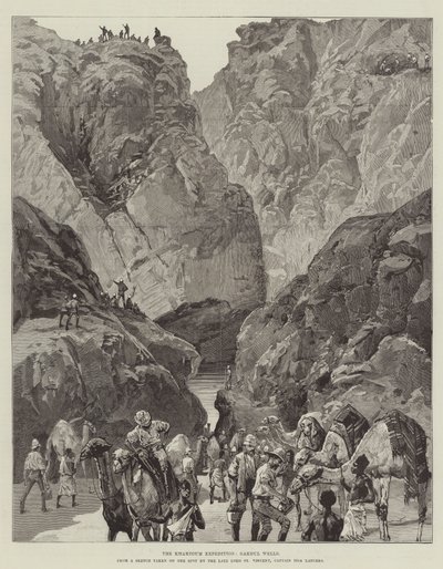 The Khartoum Expedition, Gakdul Wells (gravura) de English School