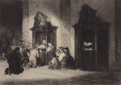 O Confessor Gentil (litografia) de English School