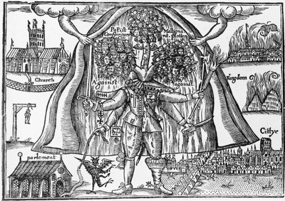 Monstro do Reino Desprendido do Céu, c.1640-43 de English School