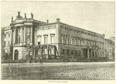 O Palácio dos Reis, Berlim, março de 1871 de English School