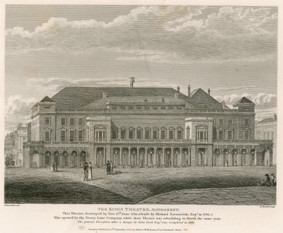 O teatro dos reis, Haymarket, Londres de English School