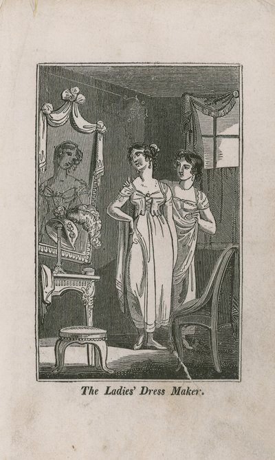 O fabricante de vestido de senhoras de English School