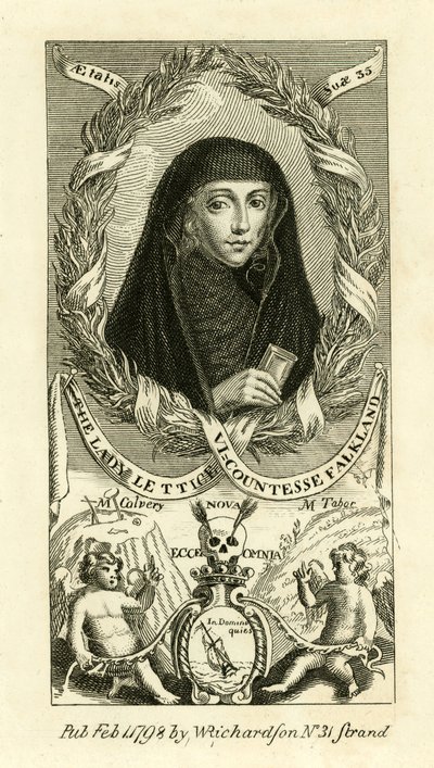 A senhora Lettice, viscountess Falkland de English School