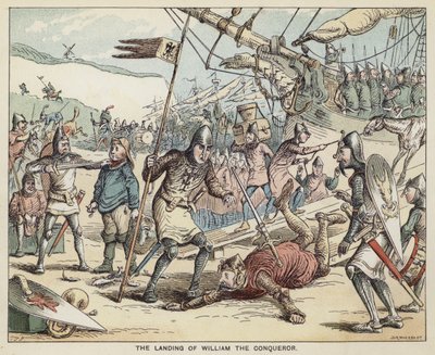 O desembarque de Guilherme, o Conquistador de English School