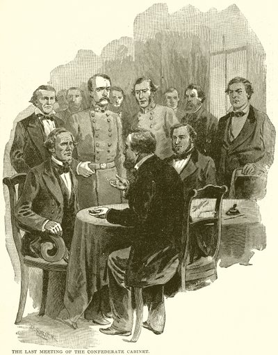 A última reunião do gabinete confederado de English School