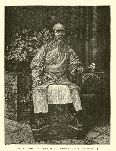 O falecido Jin-Lin, governador da província de Cantão, Quang-Tung de English School