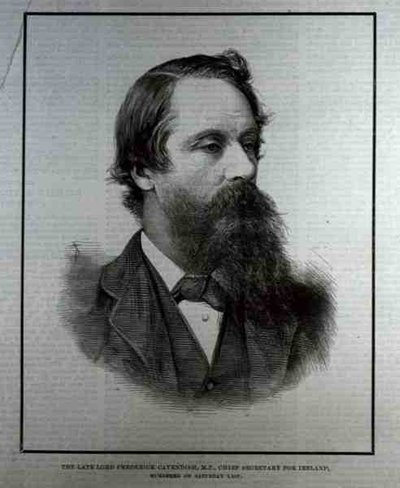 O falecido Lorde Frederick Cavendish (1836-82), MP, Secretário-Chefe para a Irlanda, de The Illustrated London News, 13 de maio de 1882 de English School
